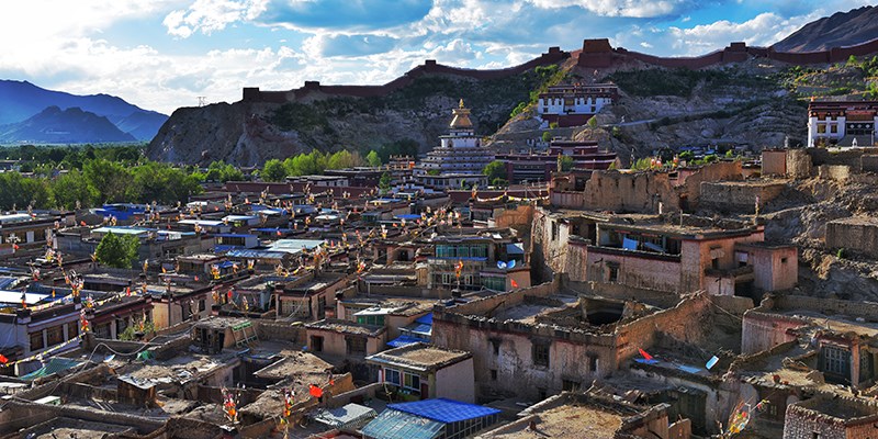 Distant View of Palkhor Monastery