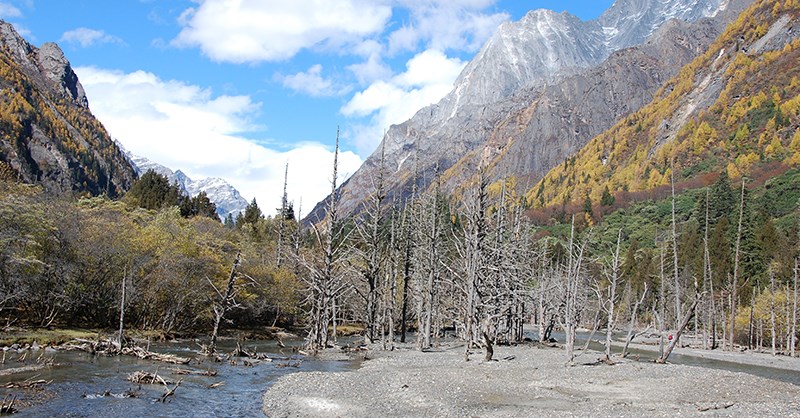 Trekking from Siguniang Shan to Bipenggou Valley